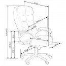 Кресло компьютерное HALMAR PRESTON черный/серебристый